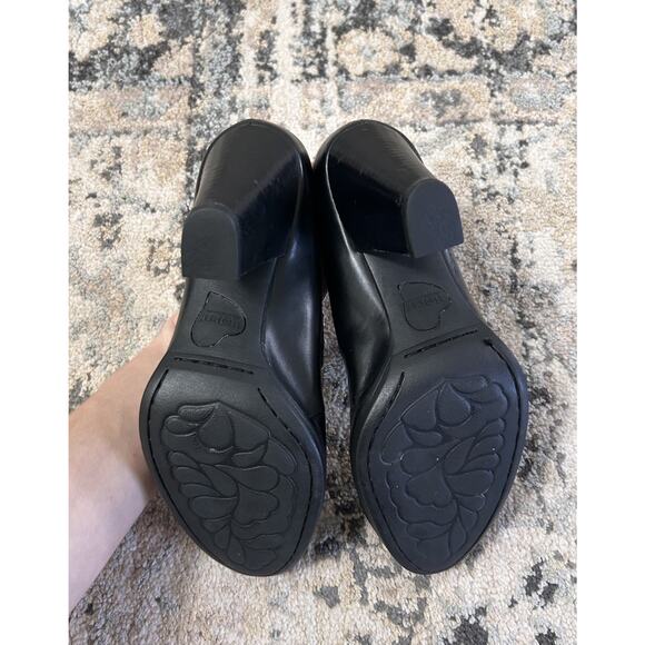 Born Mary Jane Black Leather Pump Heel Women’s 6 Preppy Classy - Picture 9 of 9